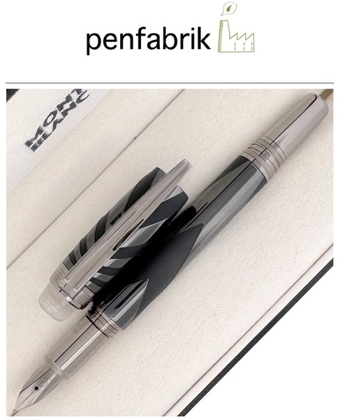 Montblanc Starwalker Black Ceramics FÜLlfederhalter 114744 Fountain Pen Neu-image