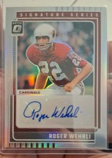 2025 Donruss Optic Signature Series Prizm Roger Wehrli AU #SSH-RW Cardinals