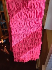 VTG RUFFLED / LACE PETTIPANTS RED SQUARE DANCE COSTUME XL 21" STRETCH