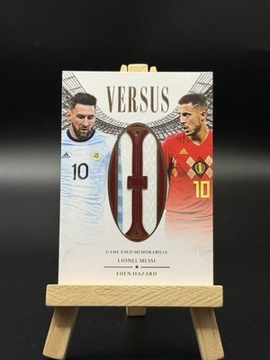 Lionel Messi & Eden Hazard 2020 Futera Unique Versus Patch /35 Argentina Chelsea