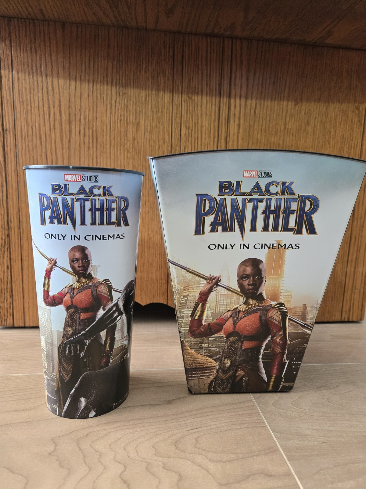 Marvel Studios Black Panther Popcorn Bucket & Cup Plastic 