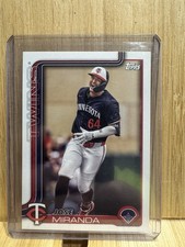 Topps 2025 Series 1 Team Set Jose Miranda #310 Minnesota Twins Baseball