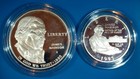 1993-S BILL OF RIGHTS COMMEM. 2 COIN SET - SLEEVE, BOX, CASE & COA - PROOF — photo 1