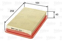 Valeo Luftfilter 585202 Filtereinsatz FüR Ford MX Mazda Probe 626 FP NB GE FS GF