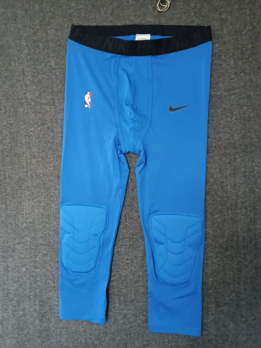 Nike NBA Pro Hyperstrong Men's Padded Pants Tights Blue AA0756-403