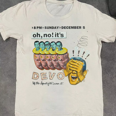 Devo Band Oh No It's Poster Rock T Shirt Full Size S-5XL ET1110