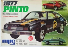 MPC '77 FORD PINTO 1/25 ANNUAL VINTAGE MODEL KIT SEALED INSIDE AND COMPLETE RAR