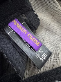 Maison Close Black Lace Underwire Longline Bra 36B/ FR 95B