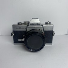 Vintage Minolta SRT MC-II 35mm Film Camera w/ Minolta 50mm Lens  Untested