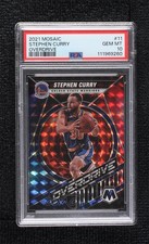 2021-22 Panini Mosaic Overdrive Stephen Curry #11 PSA 10 GEM MT
