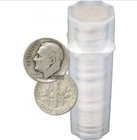 Roosevelt Dimes Roll ~ 50 Coins 90% Silver ~ ASW 0.0723 oz