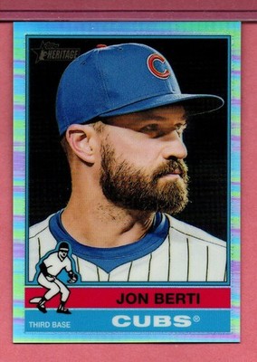 Jon Berti Chicago Cubs Topps Heritage High # Chrome Refractor #667
