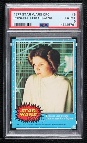 1977 OPC Star Wars #5 Princess Leia Organa — PSA 6