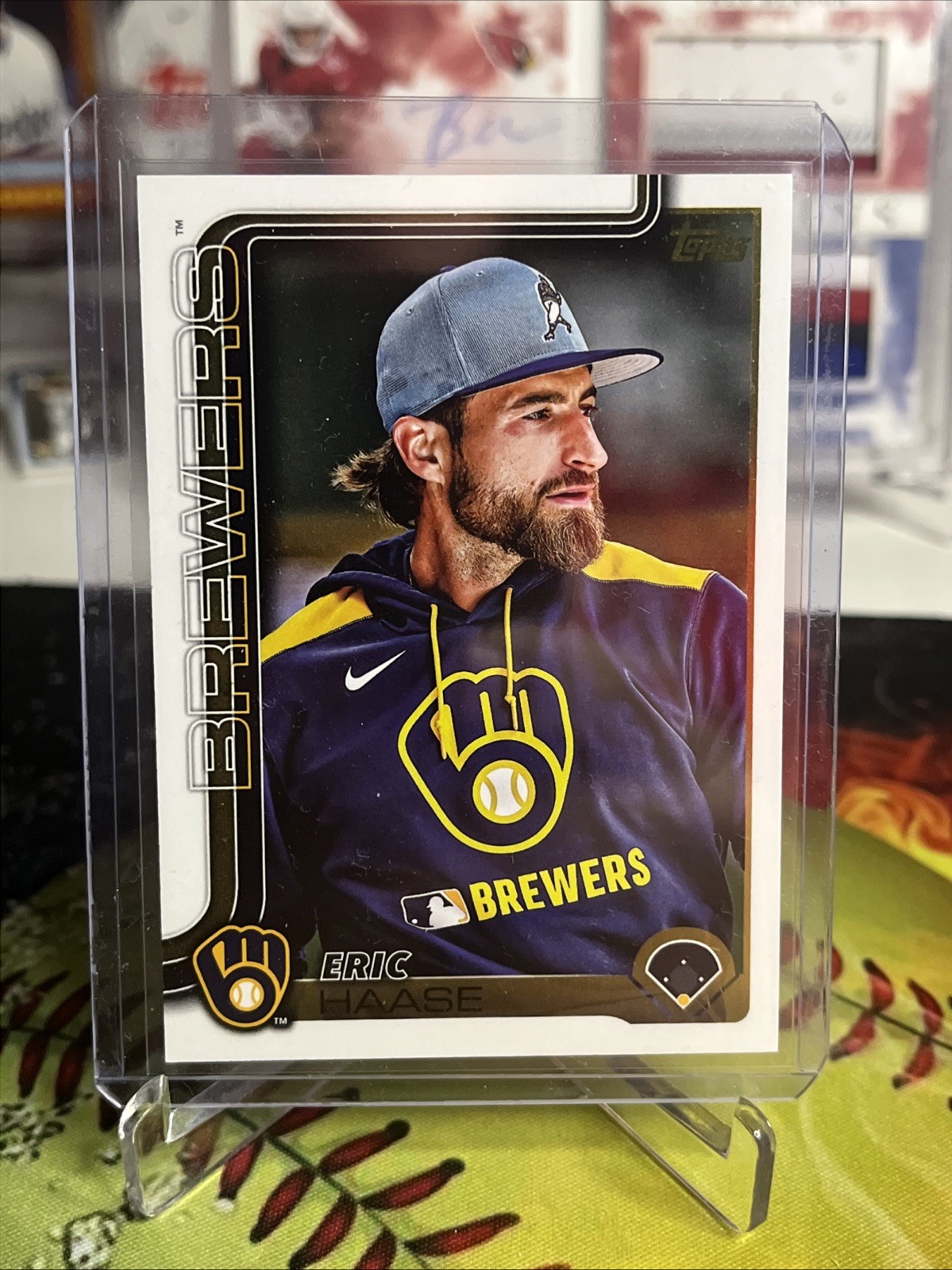 2025 Topps Update Series - Eric Haase - #US30 Golden Mirror Image Variation