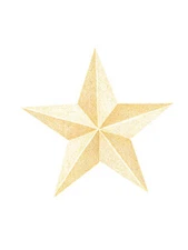 Celestial Night Sky Golden Star 25 Stars Wallies Wallpaper Cutout Decals Sticker