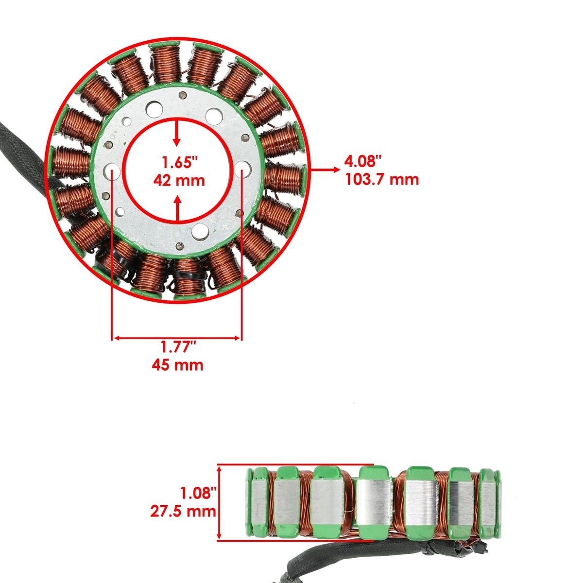 2003-2004 Kawasaki Ninja ZX-6R ZX636B Stator & Gasket | Caltric