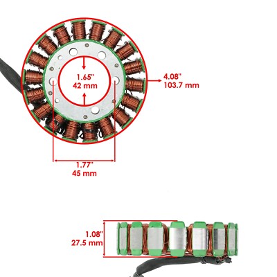 2003-2004 Kawasaki Ninja ZX-6R ZX636B Stator & Gasket