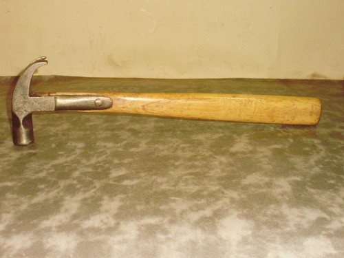 Vintage 14", 16oz ash handle No 2 strapped claw hammer - Picture 11 of 11