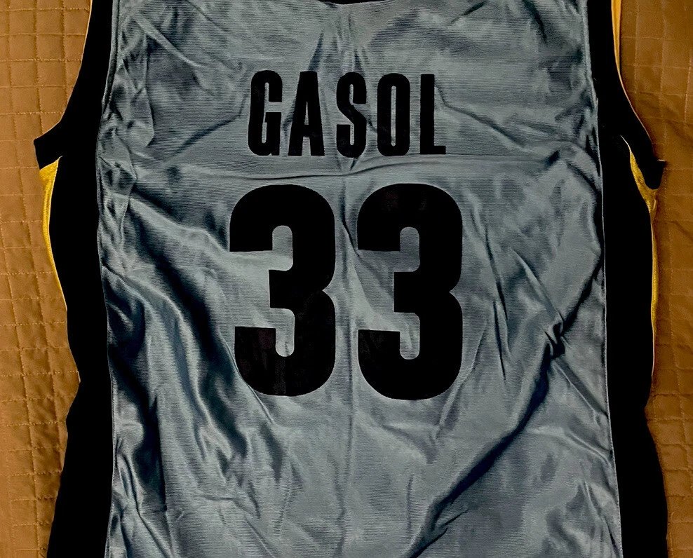 Grizzlies No33 Marc Gasol Light Blue Basketball Swingman Statement Edition Jersey