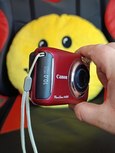 Canon PowerShot A495 10MP Compact Digital Camera Red Full Box - Tested OK - Picture 3 of 10