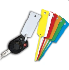 EZ Line Self Lock Arrow Key Tags Vinyl 1000/Pack 3/4x4.5 Car Dealer Heavy Duty