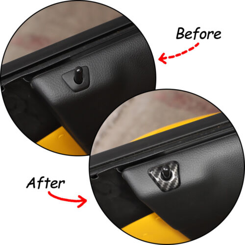 ABS Carbon Door Lock Pins Caps Ring Decorate Cover For Supra A90 A91 MK5 2019-22 - Bild 2 von 10