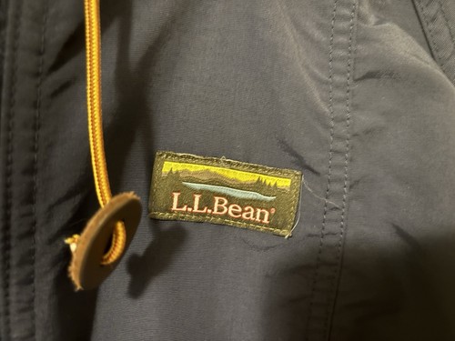 LL Bean Women Rain Jacket -Size S- 100% Polyester Hood Full Zip Blue -See Pics- - Picture 7 of 10