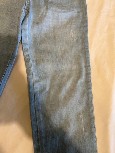 Gymboree Light Denim Jeans w/ Pink and Bedazzled Design, Size 9 - Picture 3 of 5