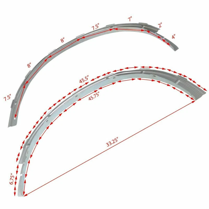 Inner Outer Fender Flare Arch Wheel Protector Set Suzuki Samurai SJ410 SJ413 Foto 3 de 4