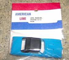 "NEW" JOHNNY LIGHTNING T JET BLUE PONTIAC GTO PULL BACK HO BODY UNDER AMER LIN