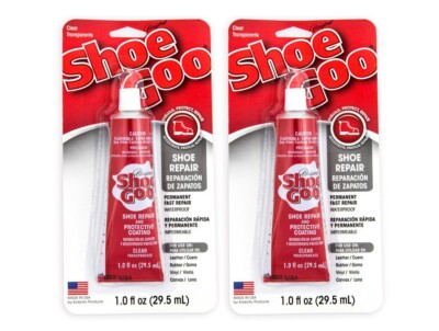 SHOE GOO Clear Transparent 2x 29,5ml Tube / Schuhkleber Skating Modellbau 59ml
