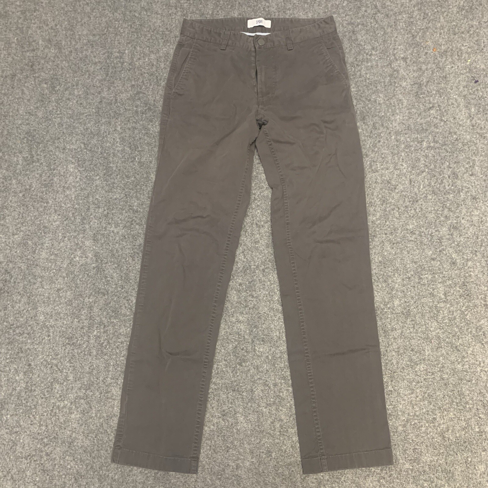 Spoke Heroes Build B Chino Trousers Dress Pants Mens Size 28 Stretch
