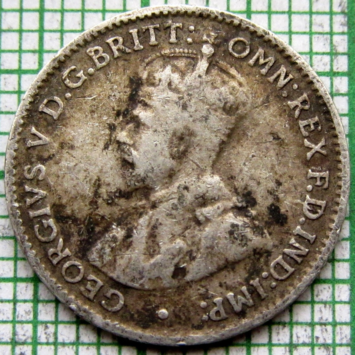 AUSTRALIA GEORGE V 1927 THREEPENCE 3 PENCE 0.925 SILVER yes we