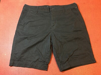Aeropostale Mens Shorts Size 32 Black Casual Bermuda Cotton Knit
