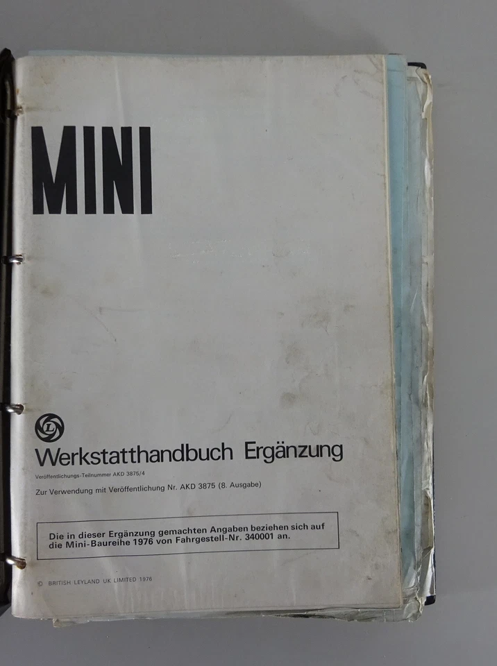 Manual de Taller Leyland Mini Mk I/II/III Año Fab. 1959-80 Stand 1976 - Imagen 2 de 4