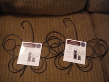 NWT LOT of 2 Butterfly Steel Scarf Hangers - ea is 13" high x 13" wide - JAM