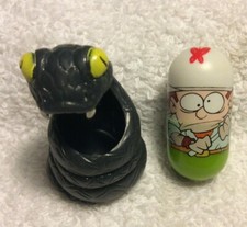 2004 Mighty Beanz Bodz S1: 261 Jungle Explorer Bean  Python Bod Black 