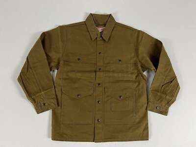 FILSON TIN CLOTH CRUISER JACKET DARK TAN M NWT - Main Image