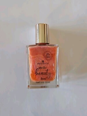 Essence Make Beauty Fun Nail Top Coat. 01 Coat Life With Happiness 