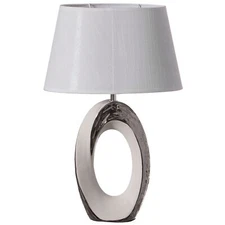 Designer Table Lamps, Decorative Ceramic Table Lamp 19 inch, with Silver and ...