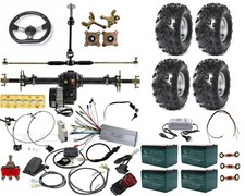 40" Rear Axle Kit 48v 1000W Differential Motor 8" Wheels Go kart ATV Trike UTV