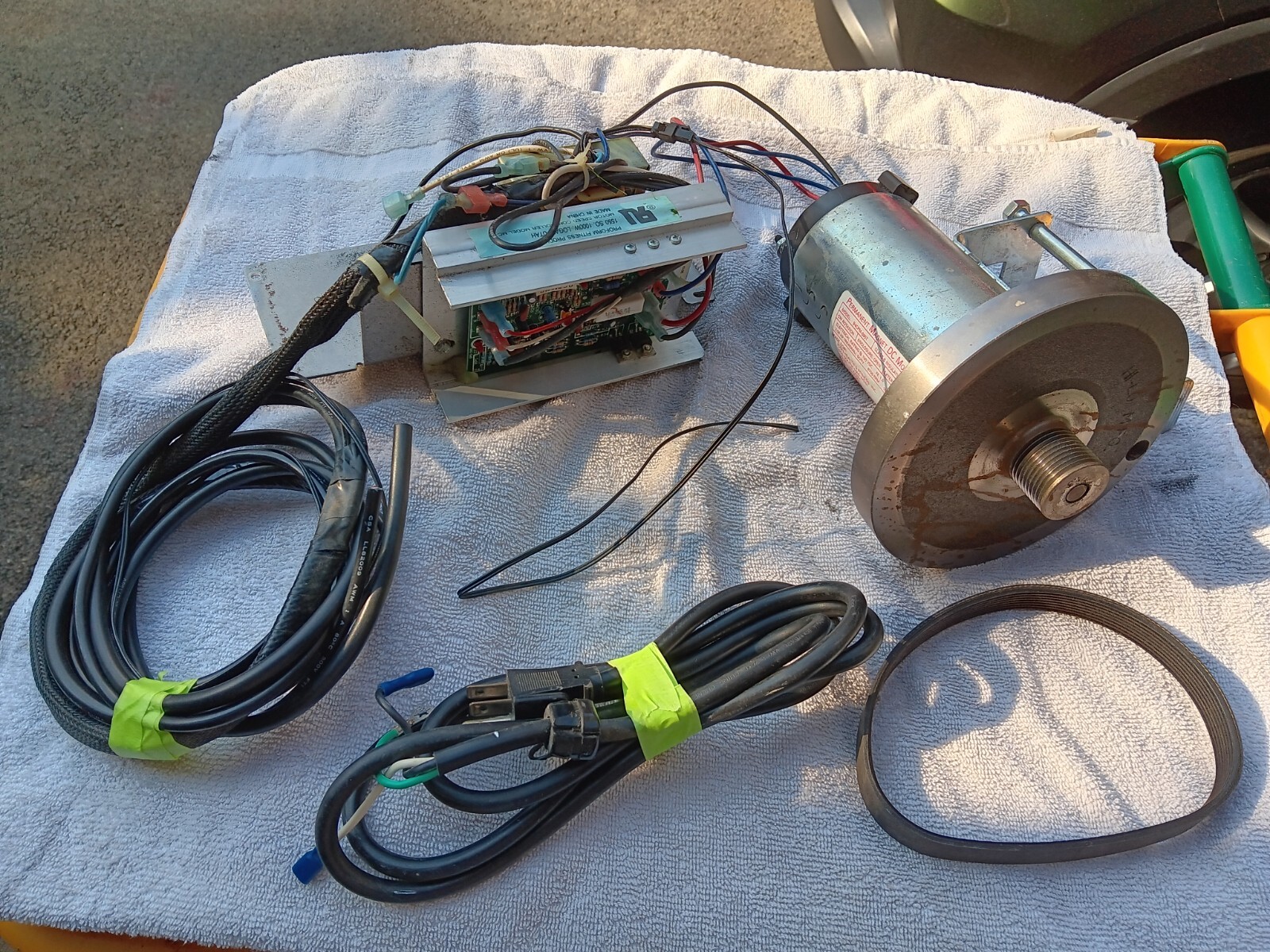 Used treadmill dc drive motor+belt And Circuit Board + All Wires