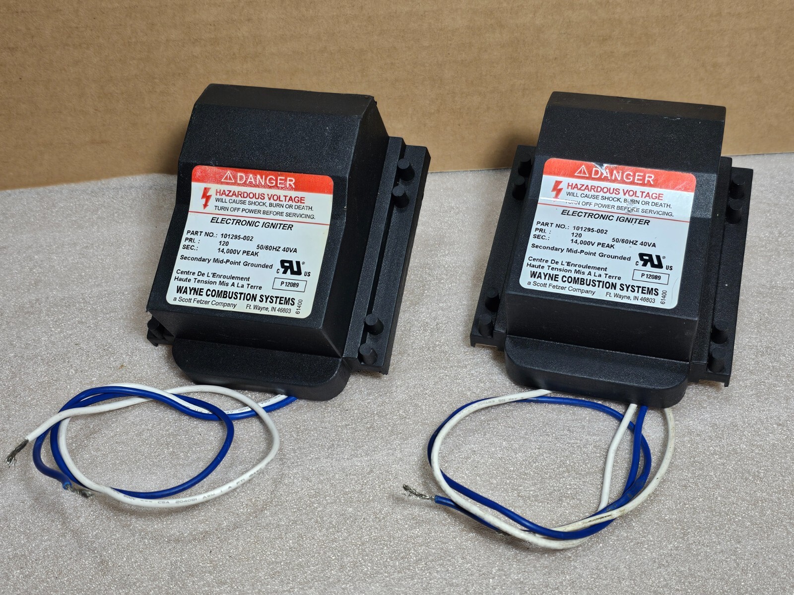 WAYNE COMBUTION 101295002 Electronic Oil Burner Igniter, Transformer