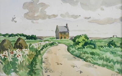 Pierre-Edmond Peradon - Painting Original - Watercolour - Home Reception