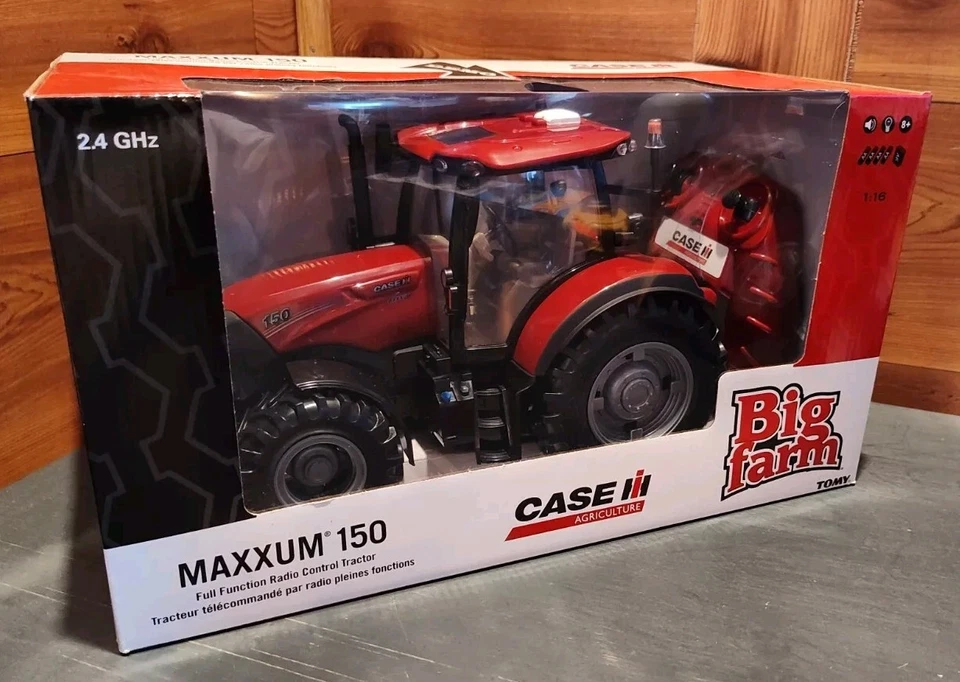 NIB 1:16 BIG FARM/TOMY CASE IH MAXXUM 150 FULL FUNCTION RADIO CONTROL TRACTOR - Image 3 of 4