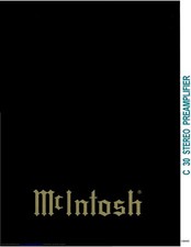 Owner's Manual For McIntosh C 30
