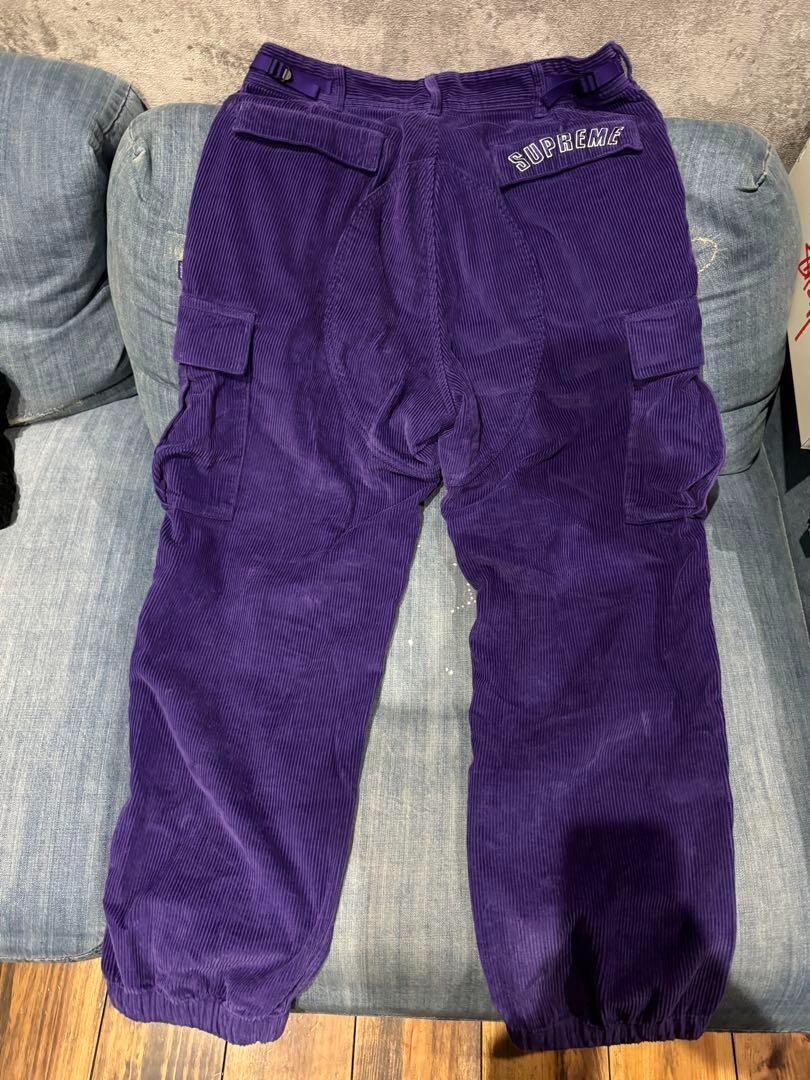Supreme x Nike Arc Corduroy Cargo Pant Purple Size M SS22 F/S | eBay