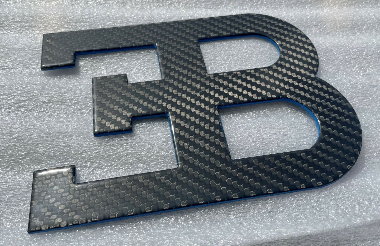Bugatti EB CF Carbon Fiber Logo Made in USA Man Cave Display Museum Garage NEW