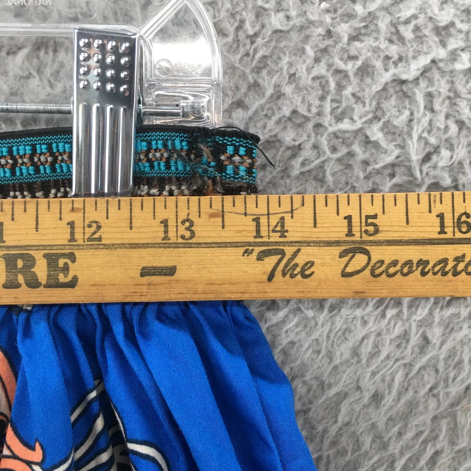 Flying Tomato A Line Skirts Womens Small (Actual 28x23) Blue Pleated Printed - Image 2 of 4