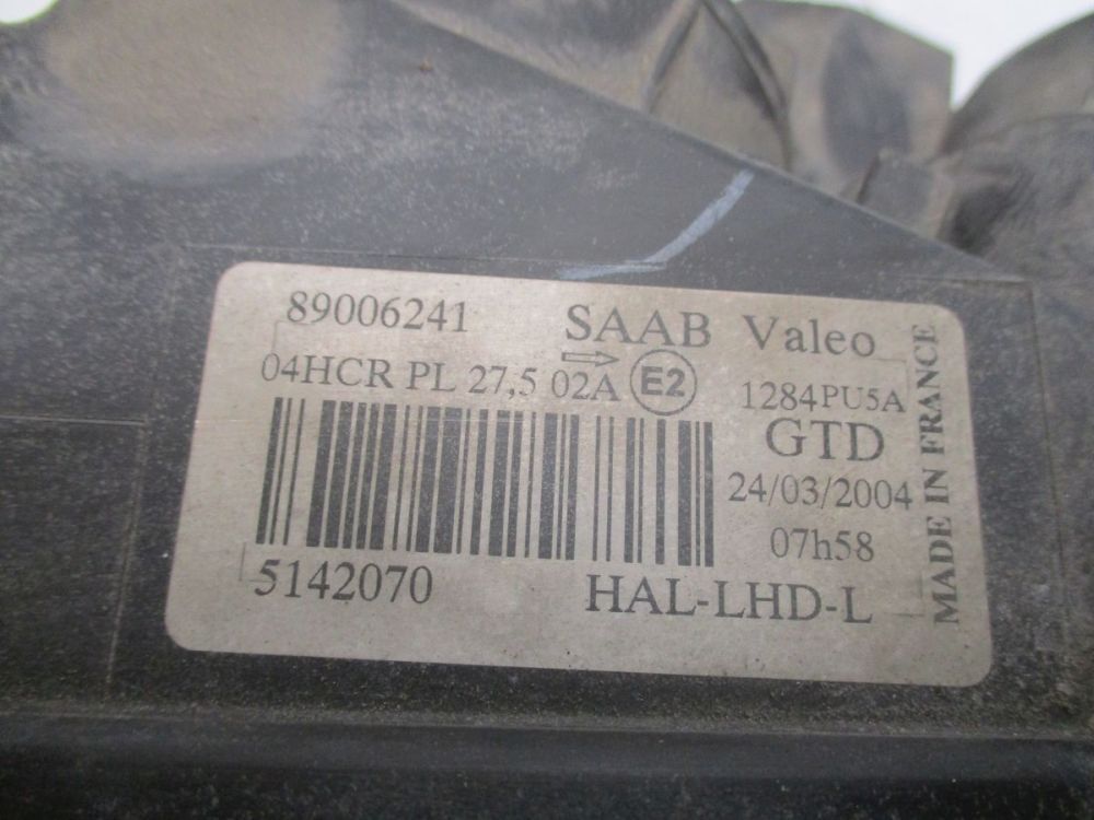 Headlight Left Fits for Saab 95 Estate (YS3E) 2.0 T 5142070 eBay